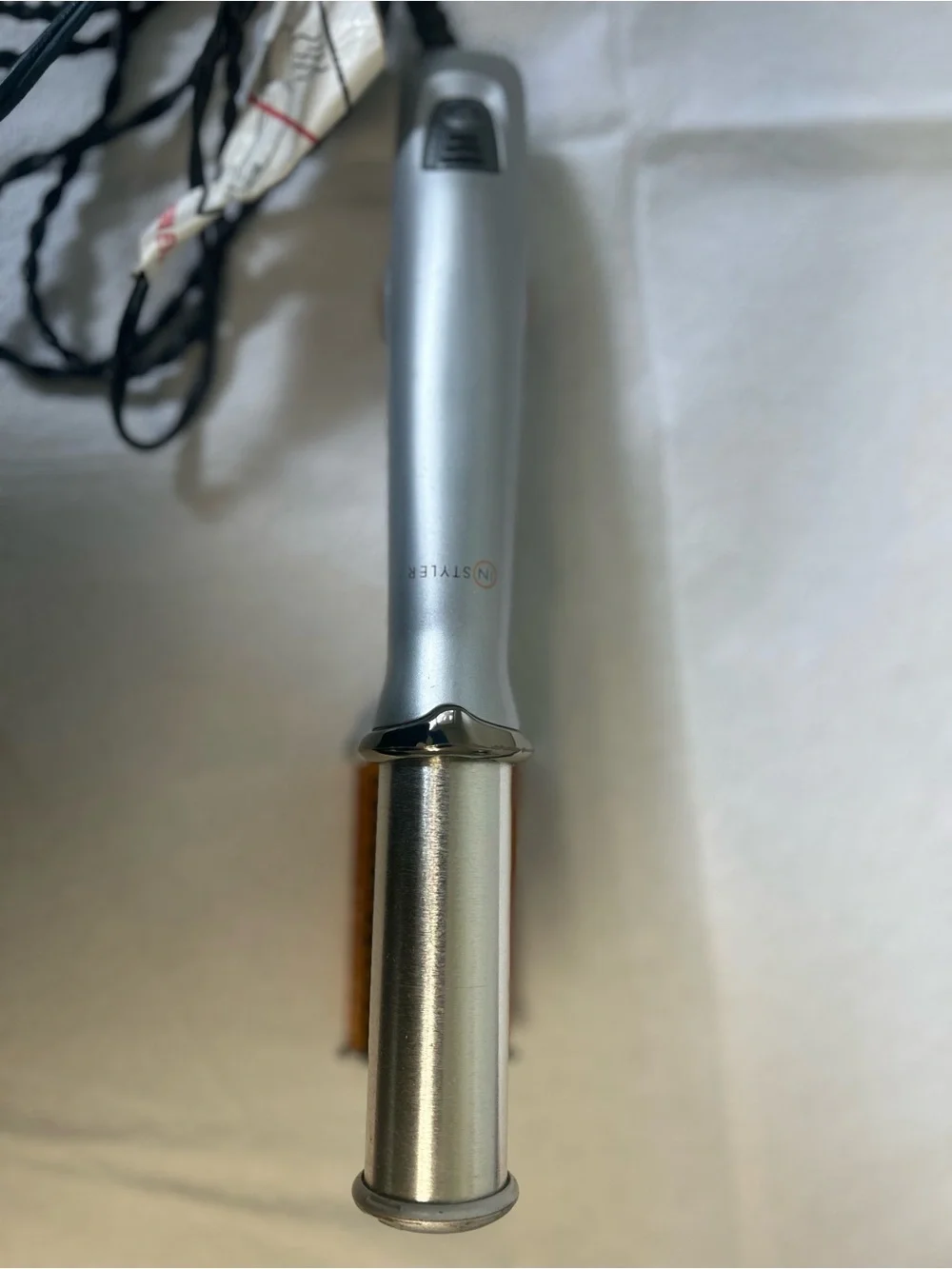 InStyler Rotating Hot Iron Hair Silver In Styler IS1001 Tested Works Great!
